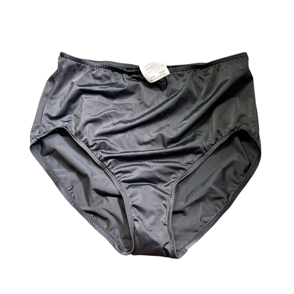 AQUA GREEN women’s modest tummy control full coverage swim bottom brief size S